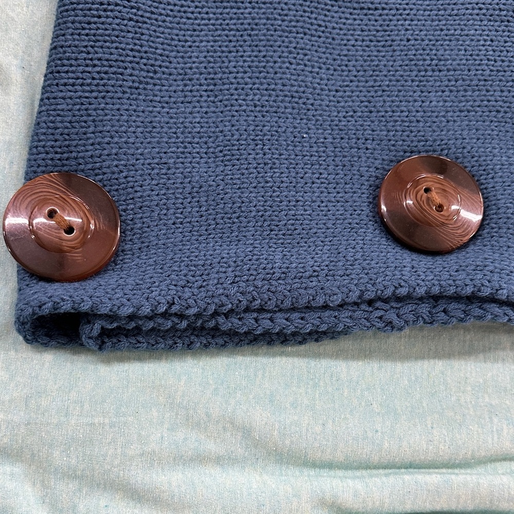Simply Noelle Teal Knit Wrap - Picture 5 of 5